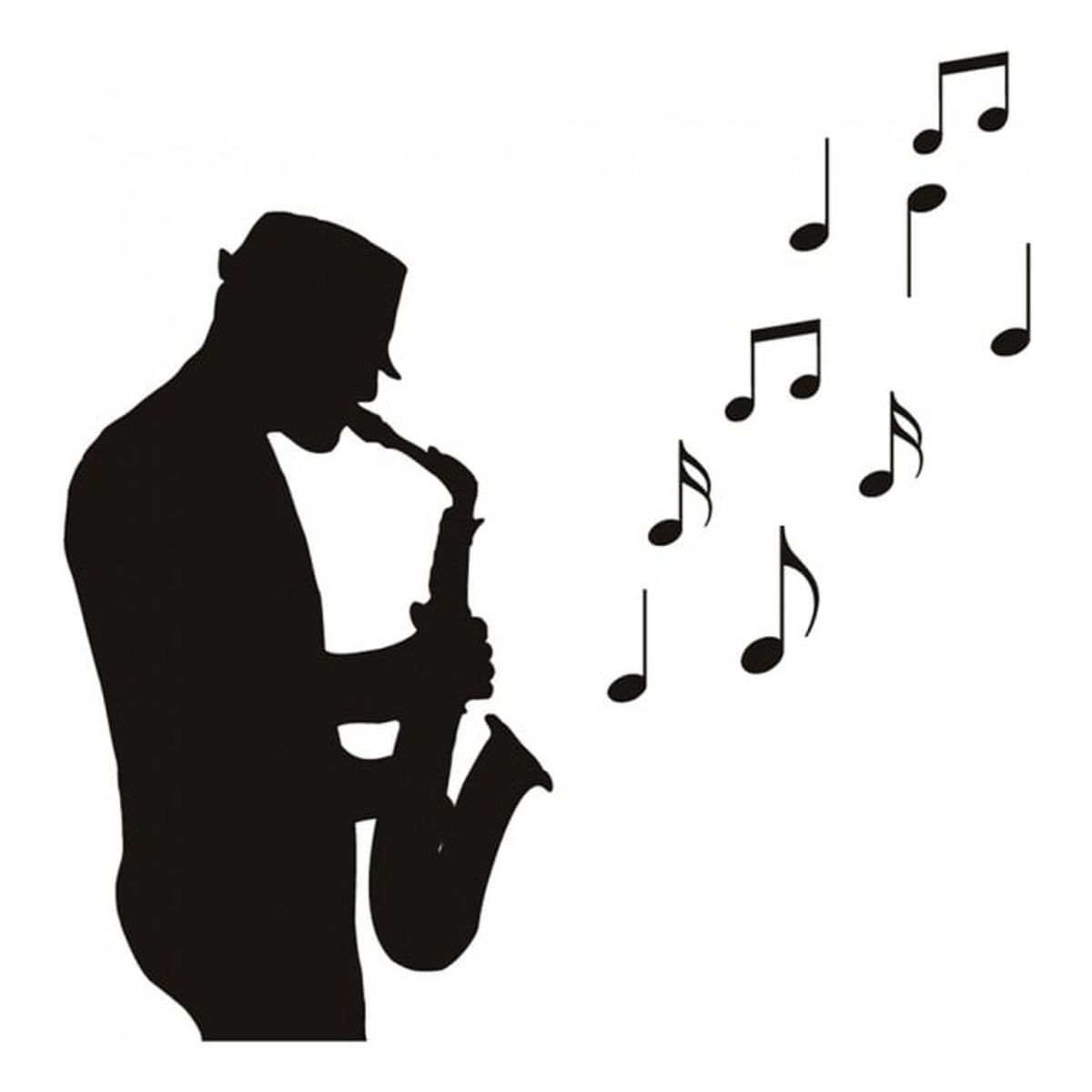 GENERICO - Decomural Saxophone Player Jazz Music WS-15612