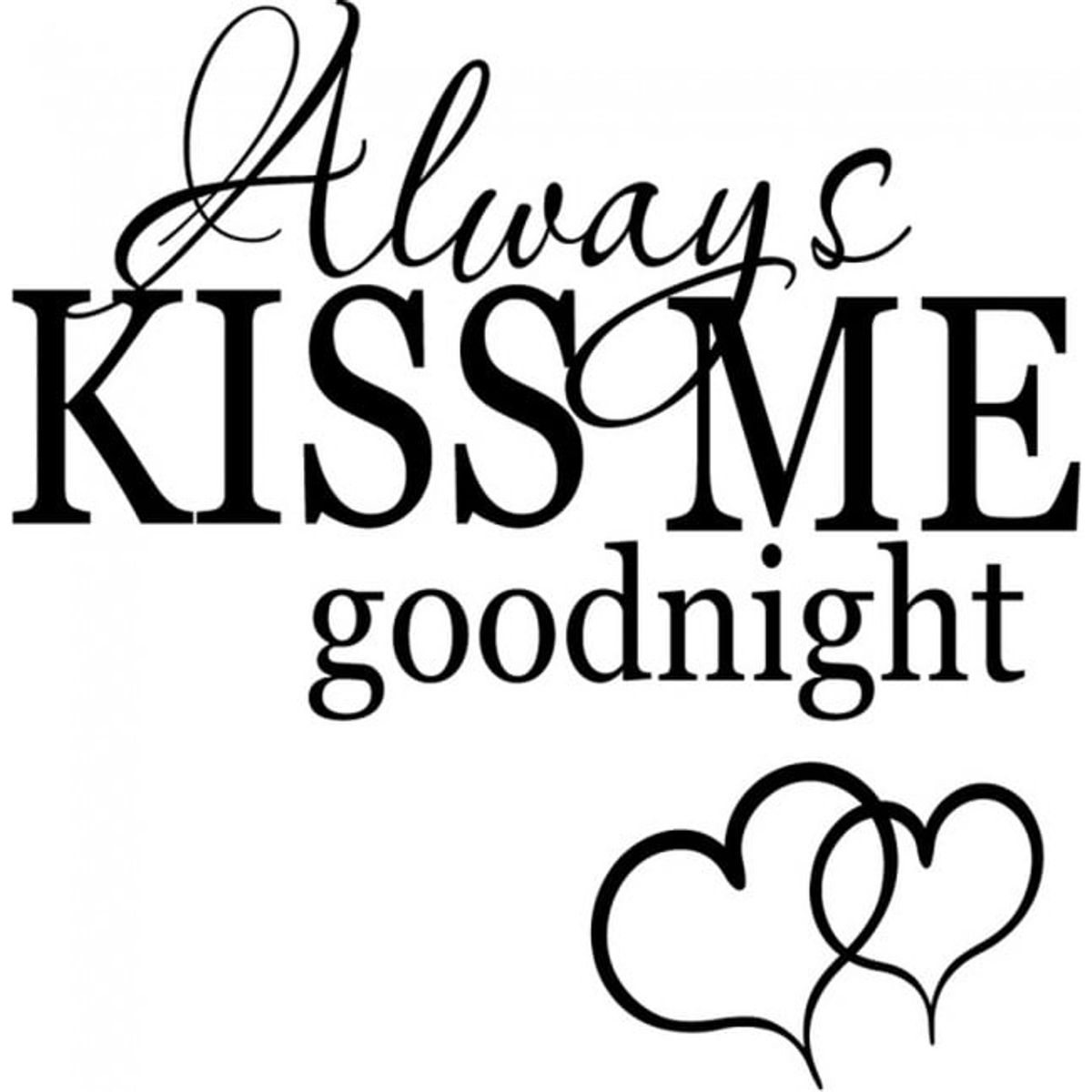 GENERICO - Decomural Always Kiss Goodnight Love WS-15618