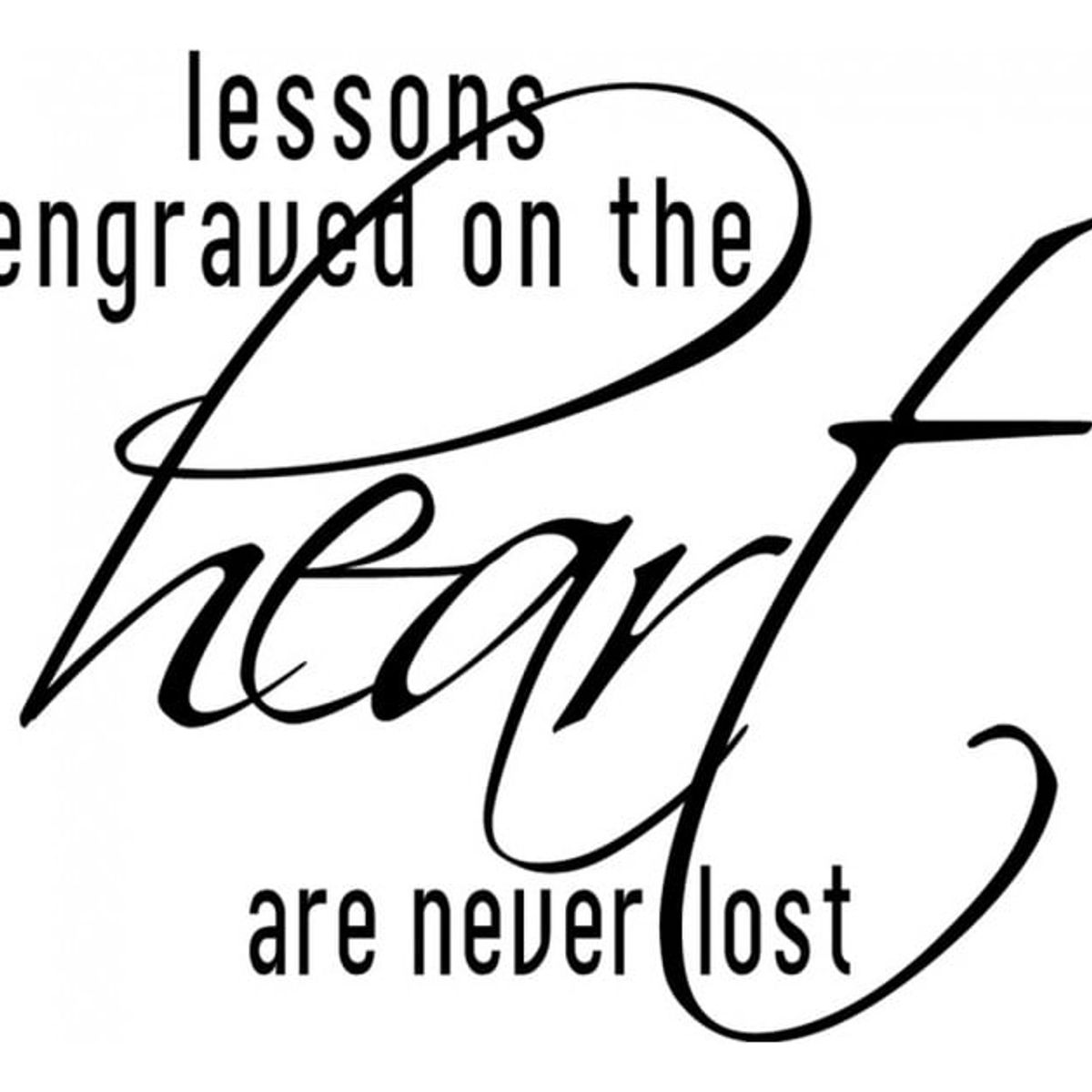 GENERICO - Decomural Lessons On The Heart Love WS-15641