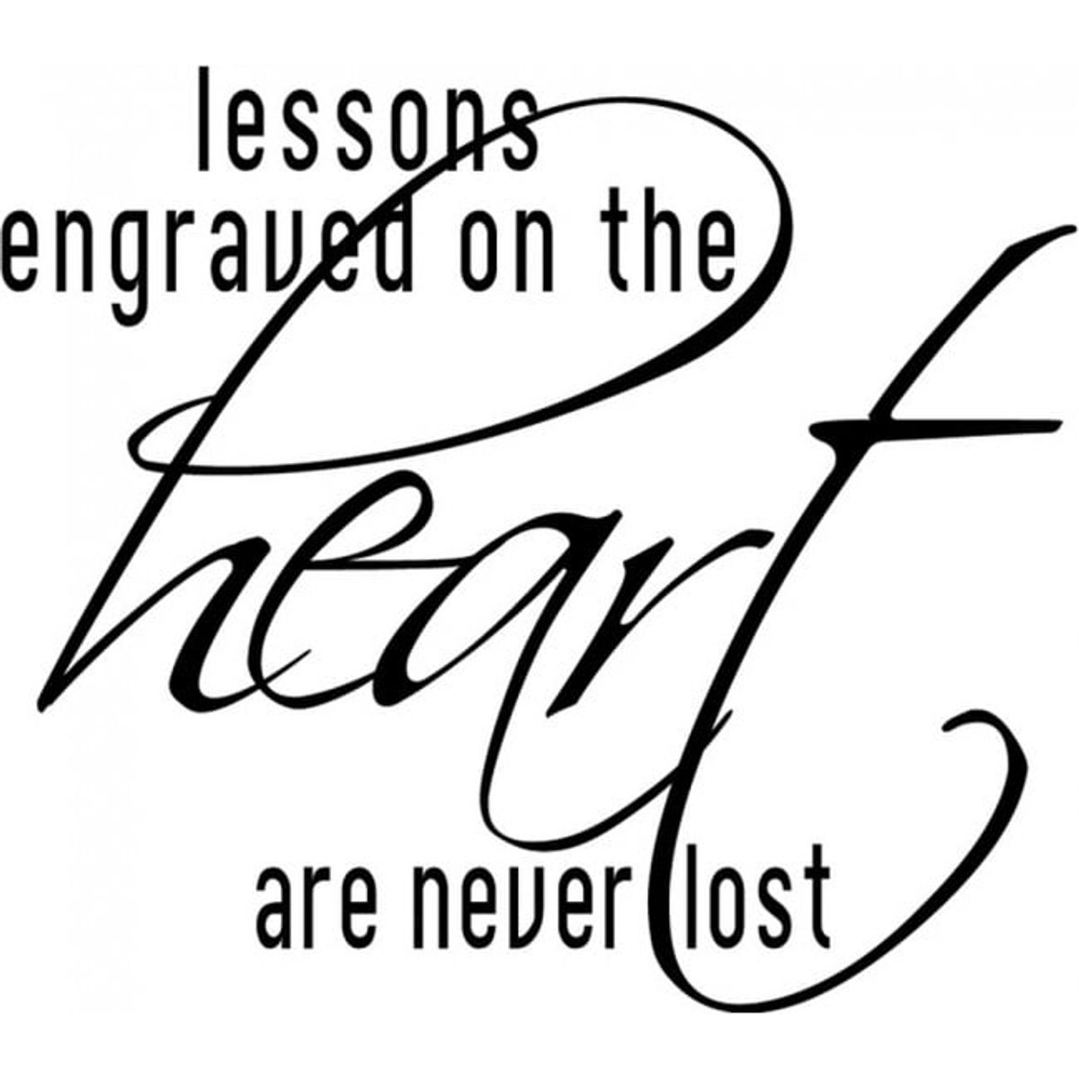 GENERICO - Decomural Lessons On The Heart Love WS-15641