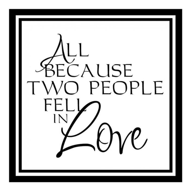 GENERICO - Decomural All Because Two People Love WS-15645