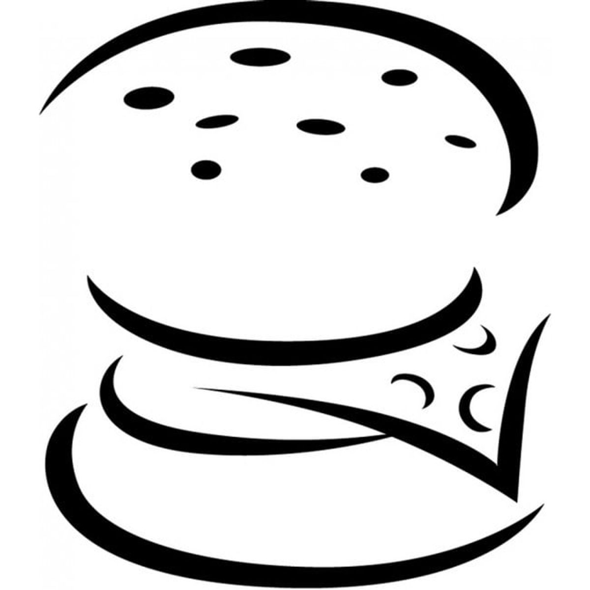 GENERICO - Decomural Cheese Burger Kitchen Cafe WS-15667