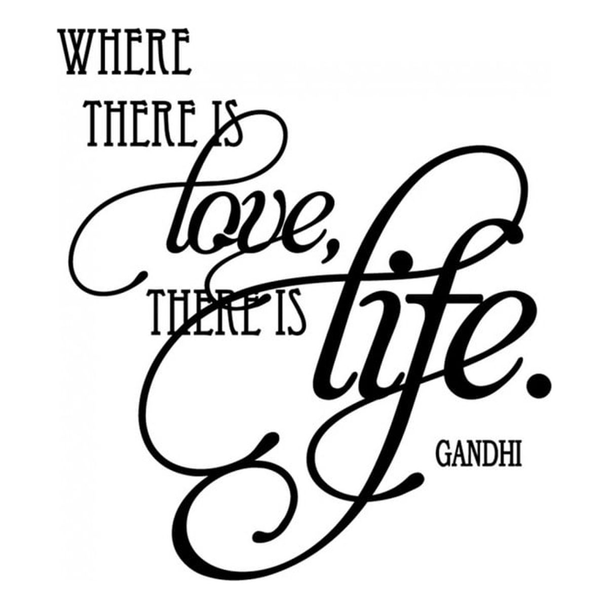 GENERICO - Decomural Where There Is Life Love WS-15669