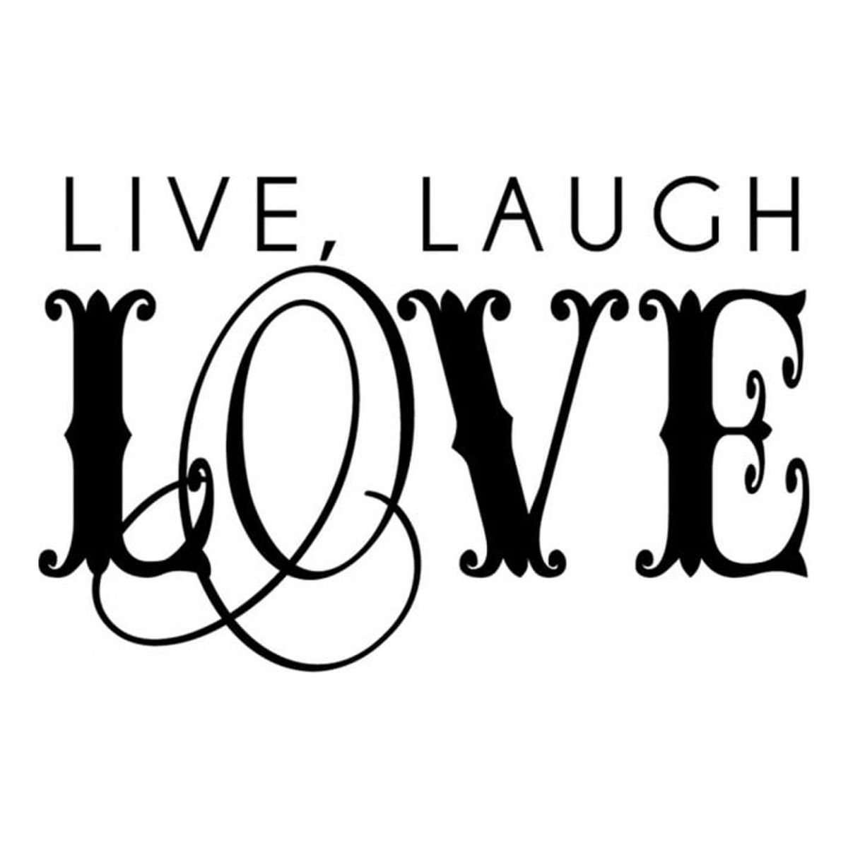 GENERICO - Decomural Live Laugh Love WS-15673