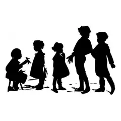 GENERICO - Decomural Children Playing School Playground WS-15752