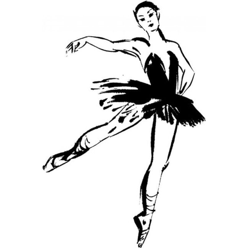 GENERICO - Decomural Ballet Pose Ballerina Dance WS-15761