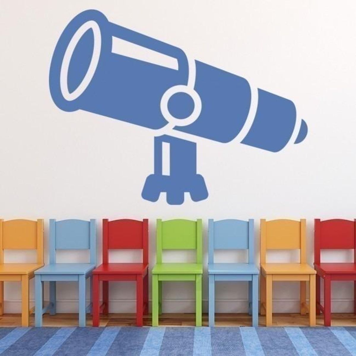 GENERICO - Decomural Telescope Astronomy Stars Decal WS-15778