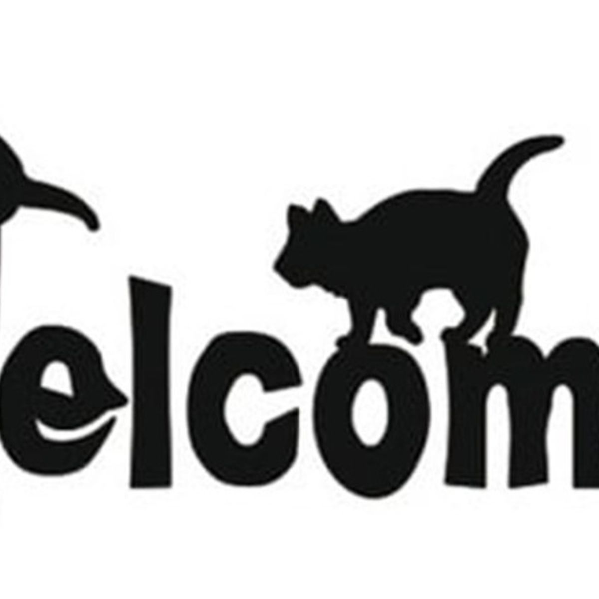 GENERICO - Decomural Welcome Sign House Cats WS-15792