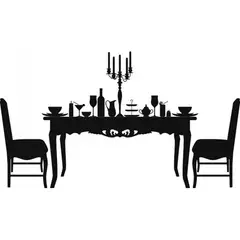 GENERICO - Decomural Dining Table Dining Room WS-15794