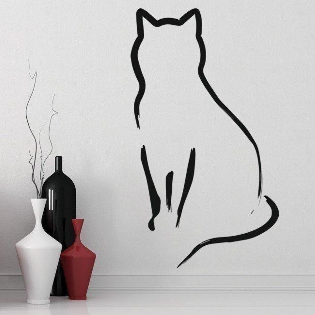 GENERICO - Decomural Simple Cat Pet Animals WS-15796