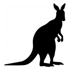 GENERICO - Decomural Kangaroo Wild Animals WS-15820