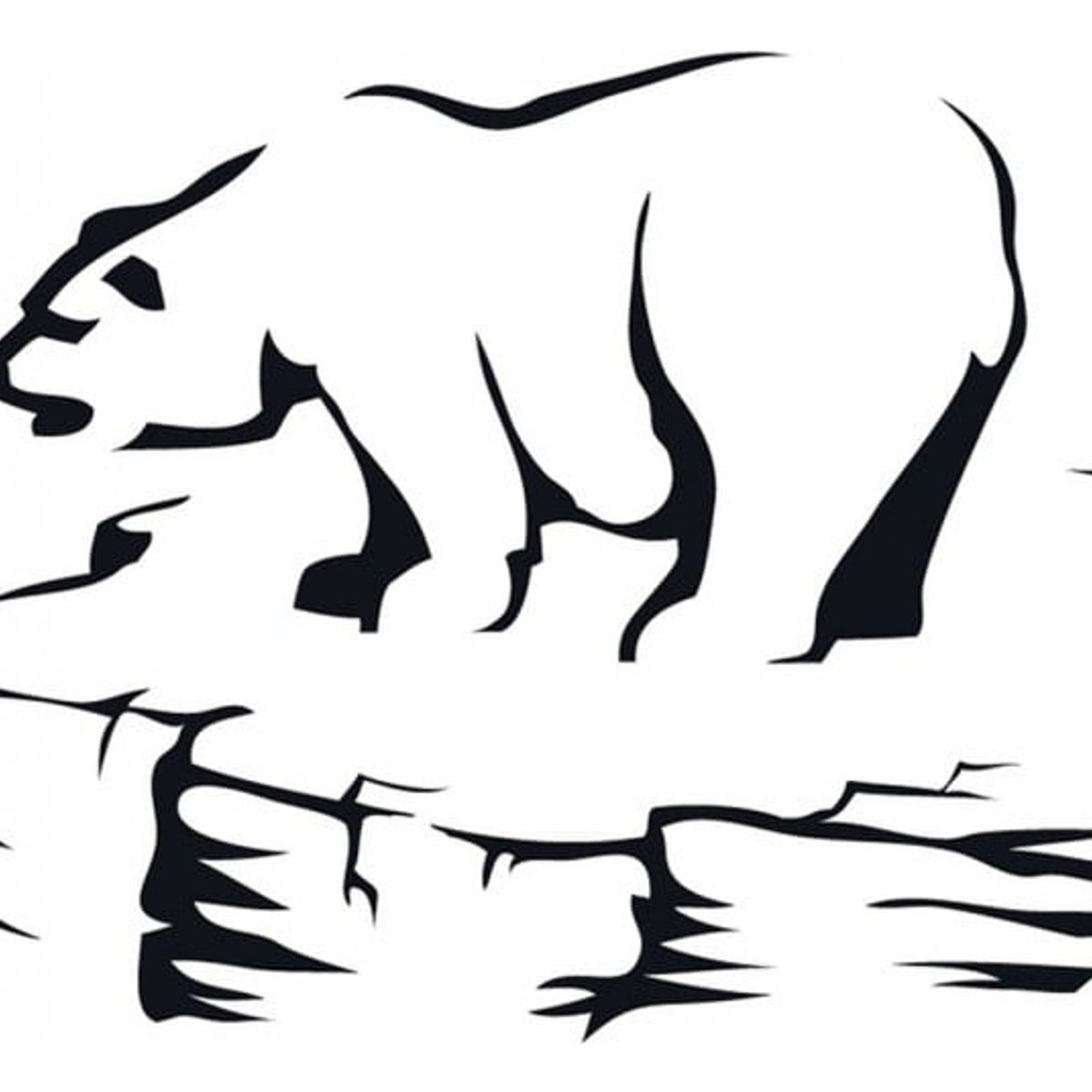 GENERICO - Decomural Polar Bear Arctic Animals WS-15826