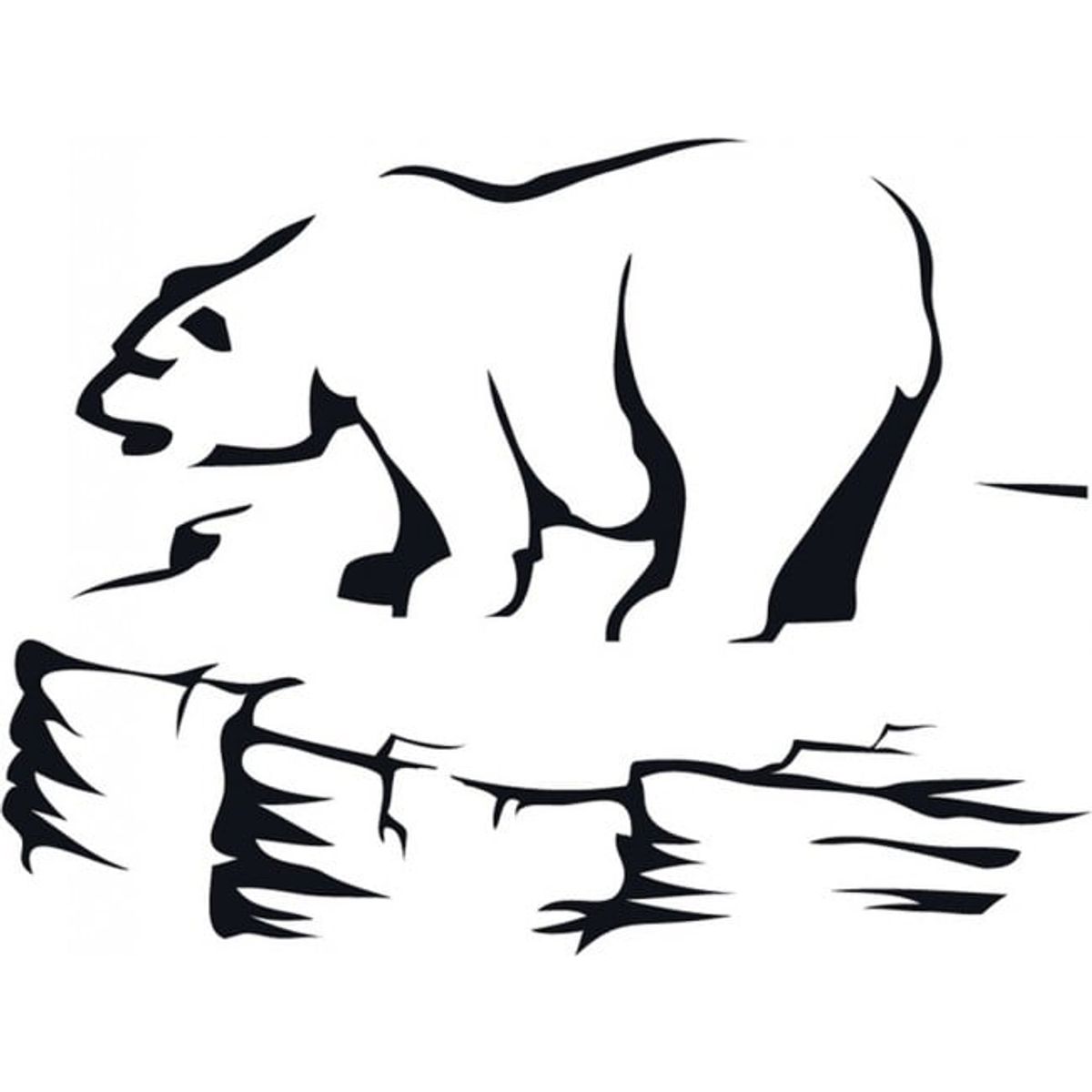 GENERICO - Decomural Polar Bear Arctic Animals WS-15826