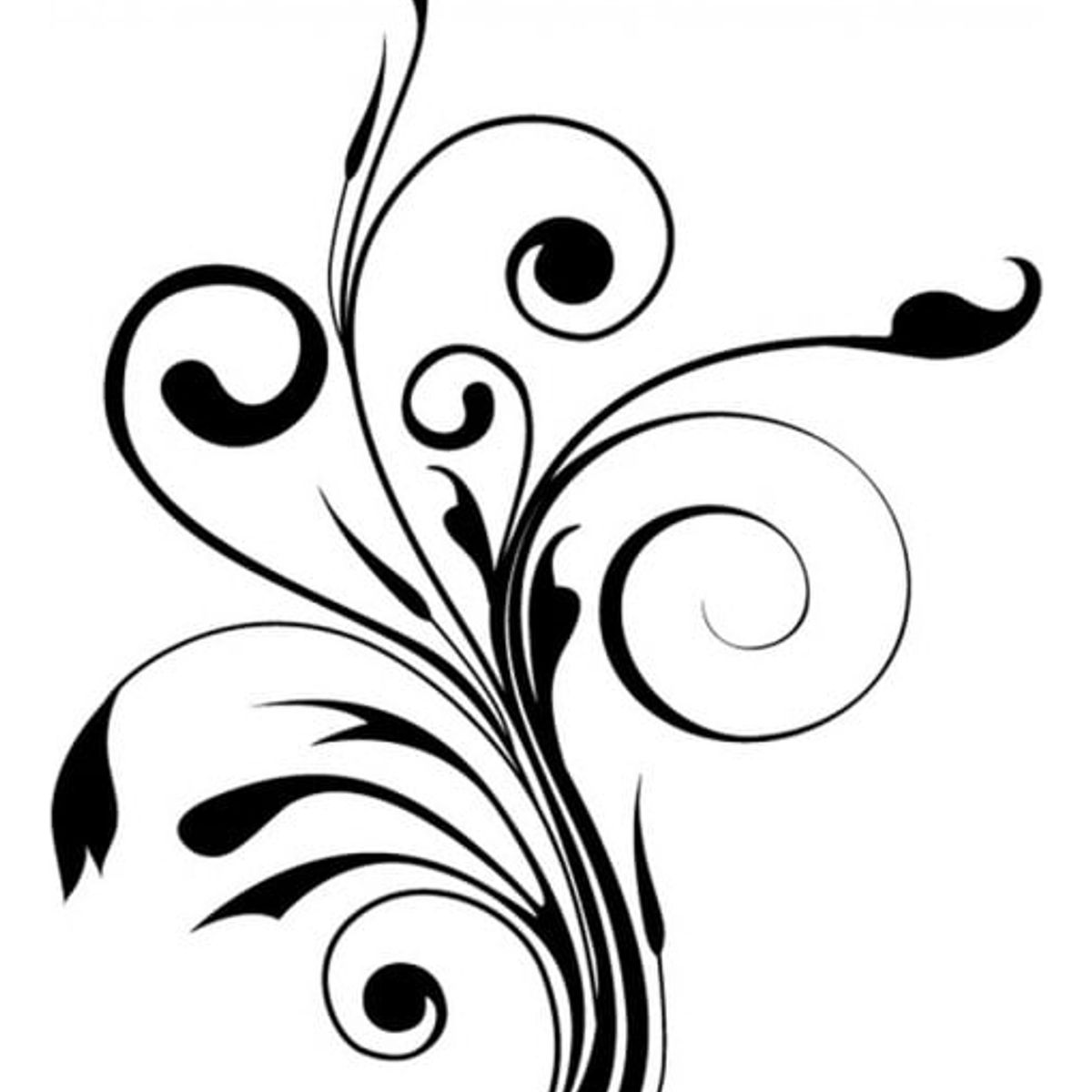 GENERICO - Decomural Plant Flower Swirl WS-15855