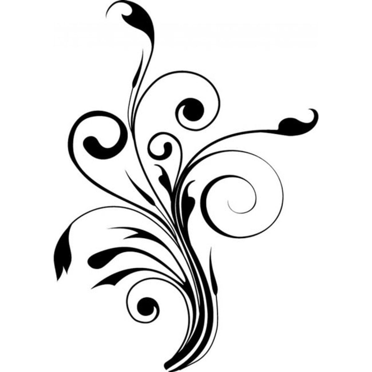 GENERICO - Decomural Plant Flower Swirl WS-15855