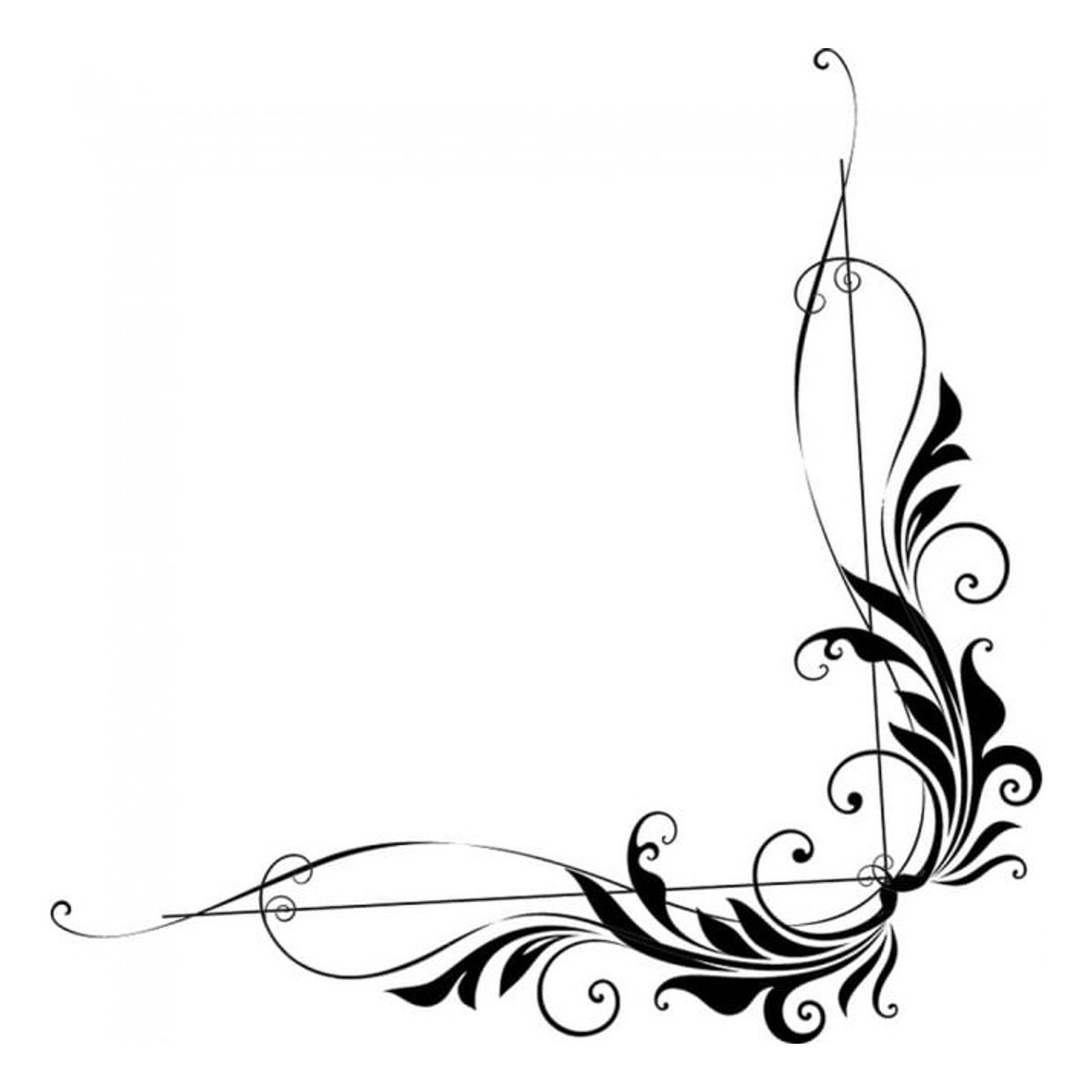 GENERICO - Decomural Curved Vine Leaf Corner WS-15865