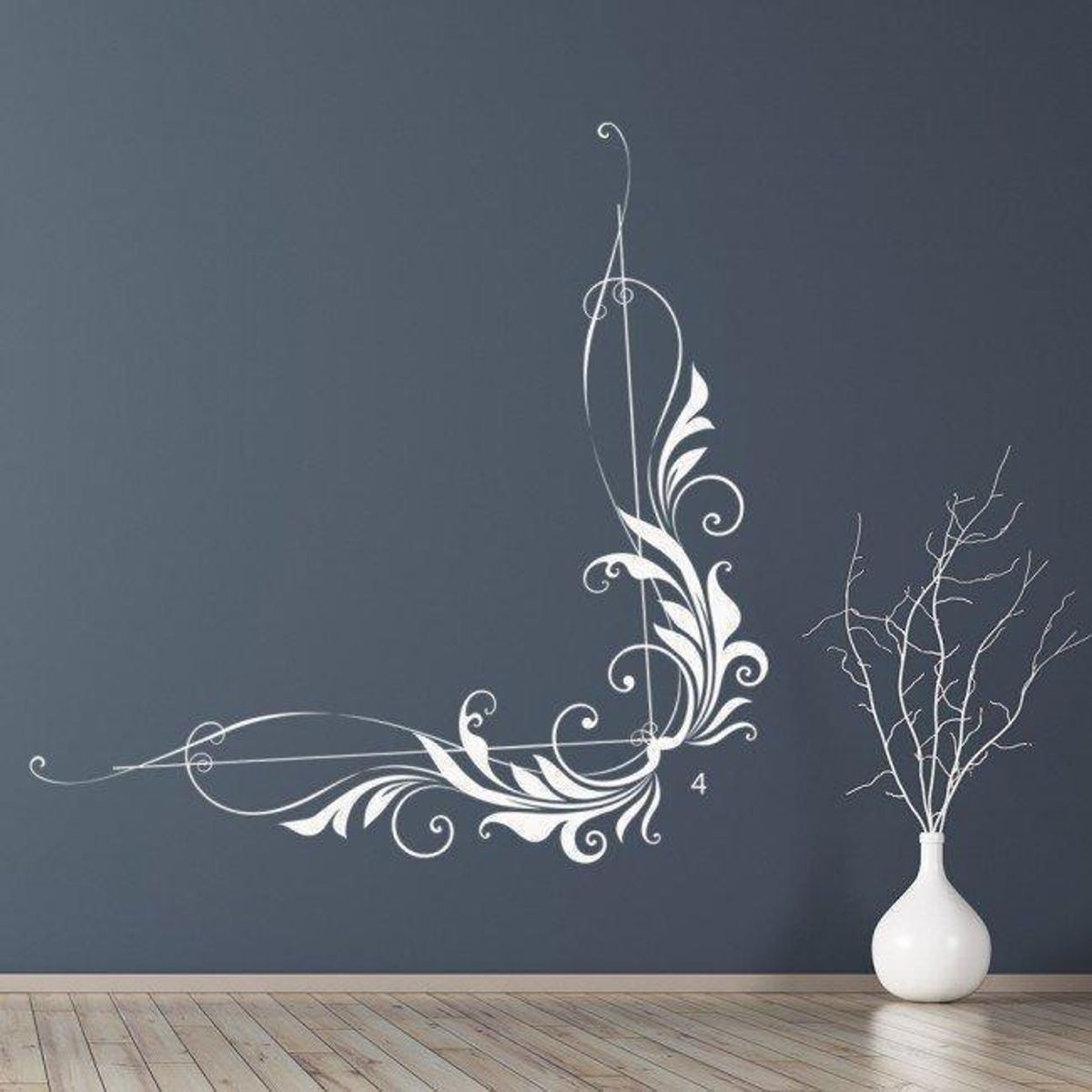 GENERICO - Decomural Curved Vine Leaf Corner WS-15865