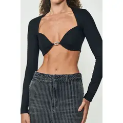 COLCCI - Top de Manga Larga con Detalle de Logo