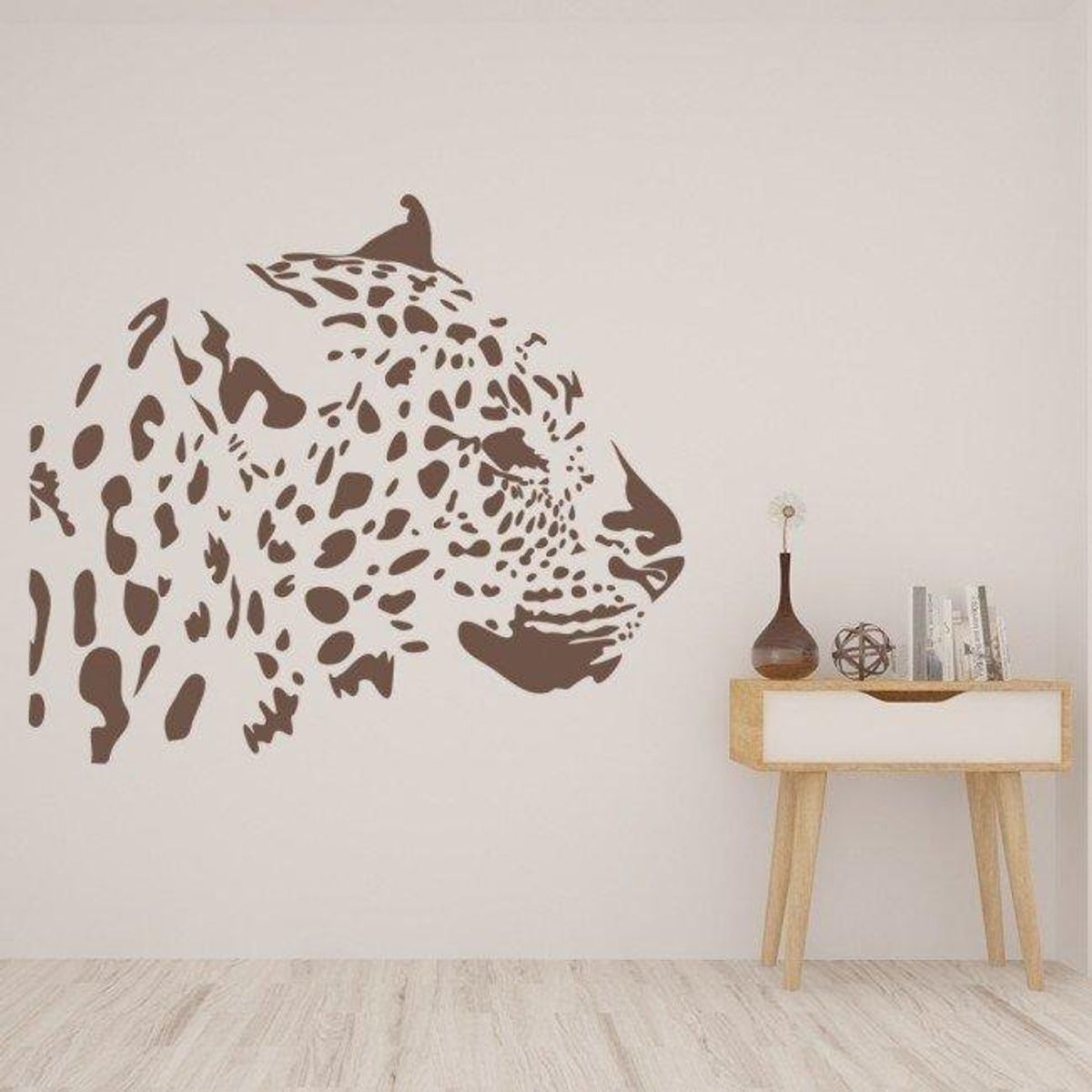 GENERICO - Decomural Leopard Portrait Jungle Animals WS-15871