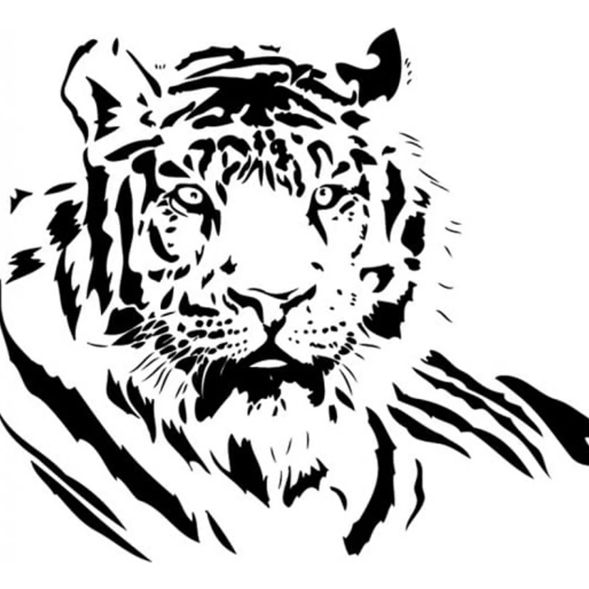 GENERICO - Decomural Tiger Portrait Jungle Animals WS-15890