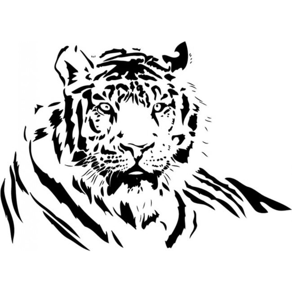 GENERICO - Decomural Tiger Portrait Jungle Animals WS-15890