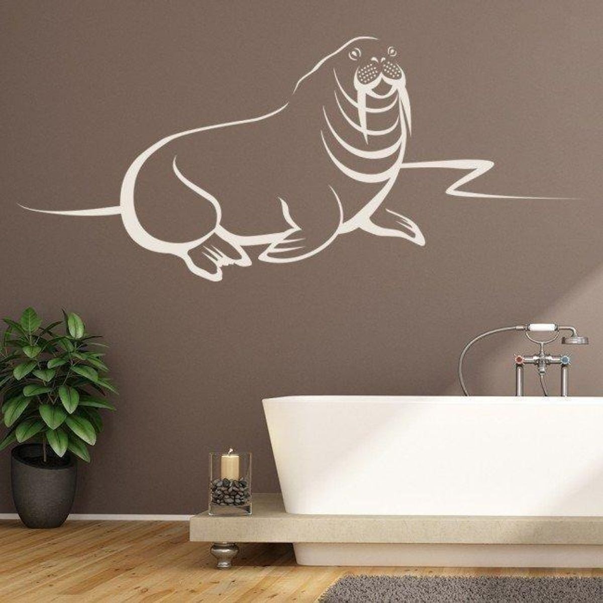 GENERICO - Decomural Walrus Sea Animals WS-15924