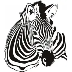 GENERICO - Decomural Zebra Safari Animals WS-15926