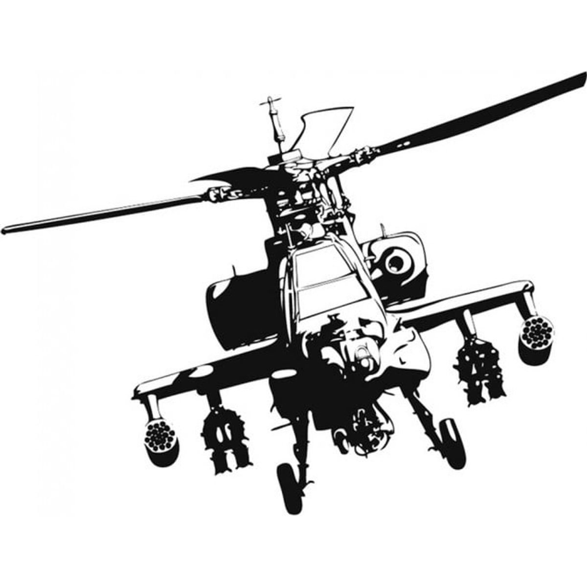 GENERICO - Decomural Apache Helicopter WS-15938