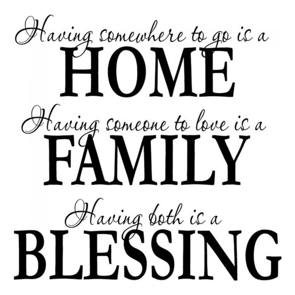 GENERICO - Decomural Home Family Blessing Family WS-15945