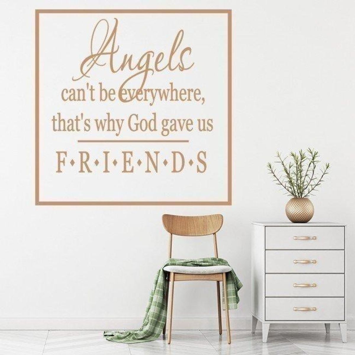 GENERICO - Decomural Angels Cant Be Everywhere Friends WS-15965