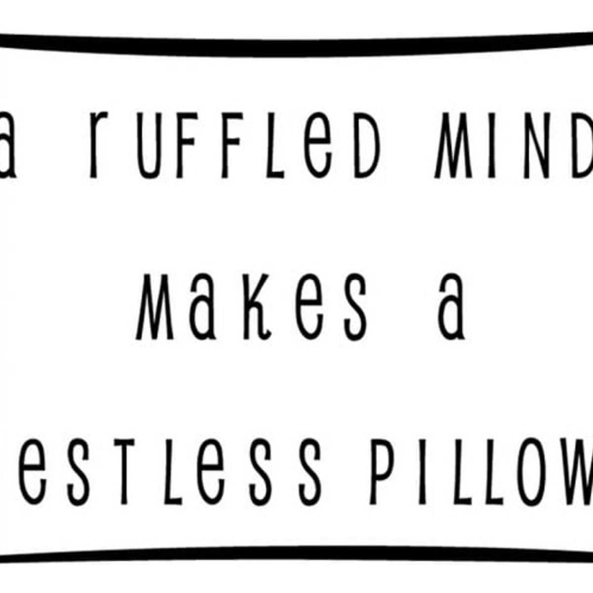 GENERICO - Decomural Ruffled Mind Restless Pillow WS-15983