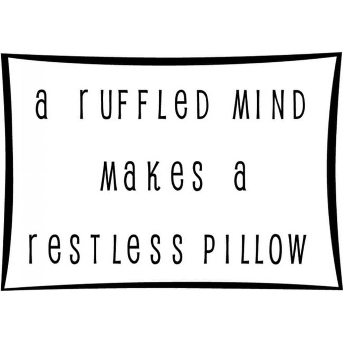 GENERICO - Decomural Ruffled Mind Restless Pillow WS-15983