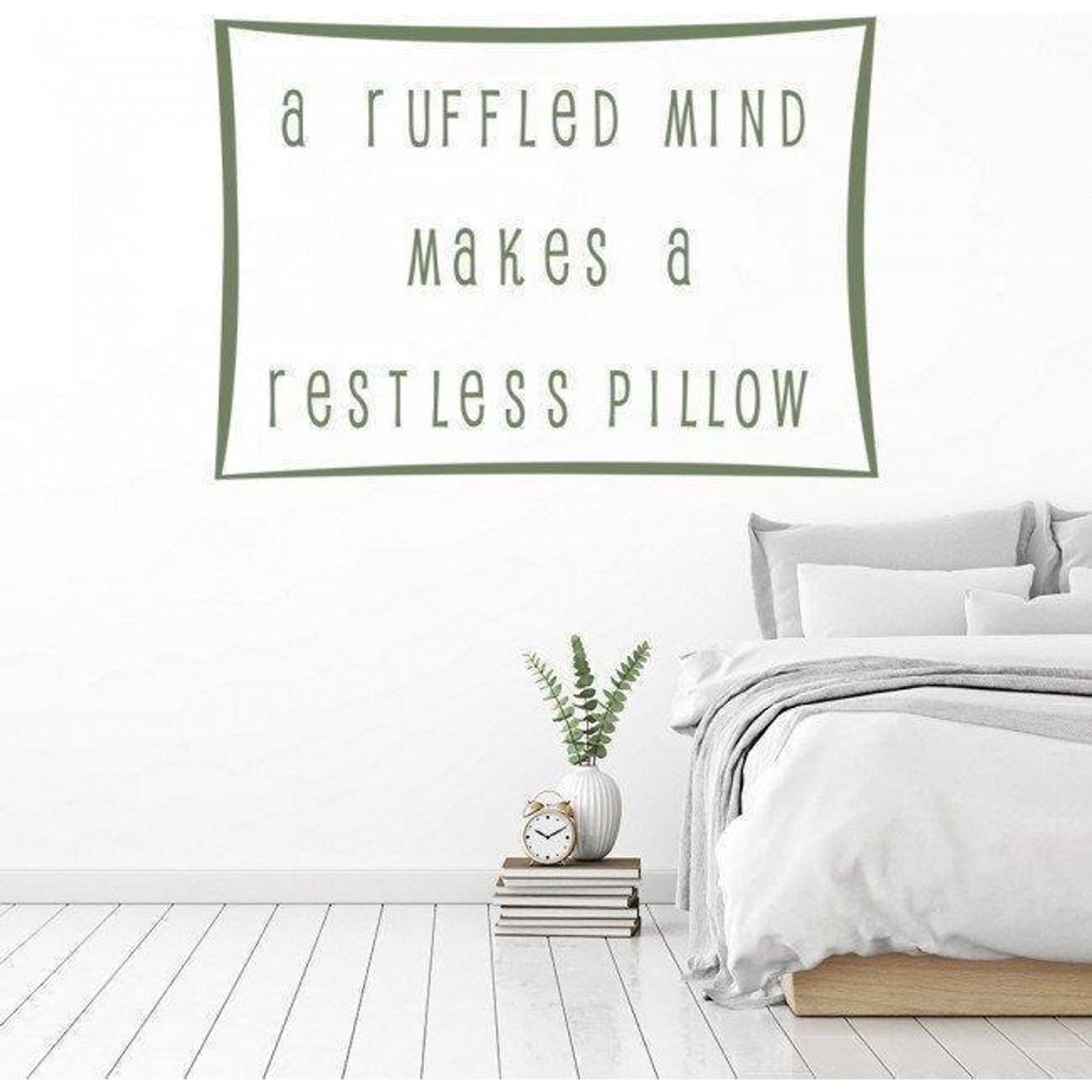 GENERICO - Decomural Ruffled Mind Restless Pillow WS-15983