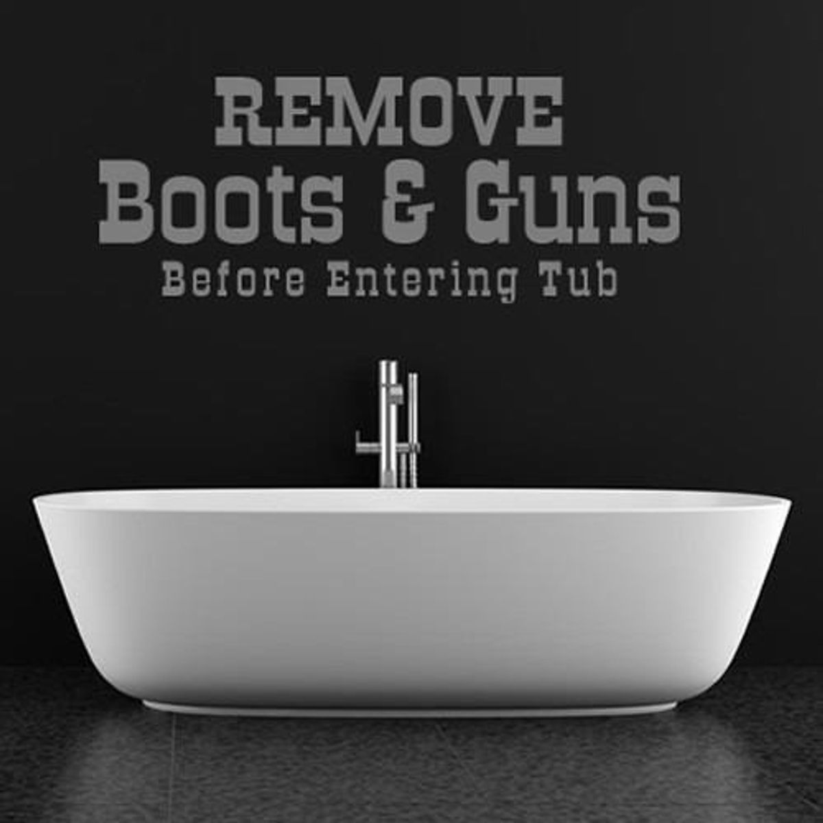 GENERICO - Decomural Remove Boots And Guns Before Entering WS-15988