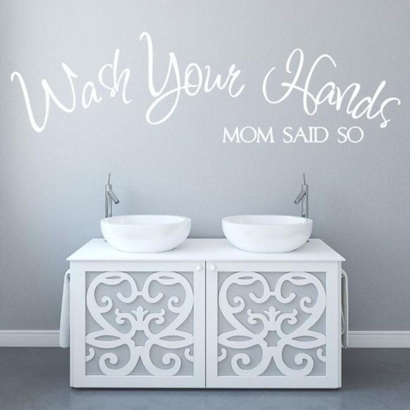GENERICO - Decomural Wash Your Hands Bathroom WS-15989