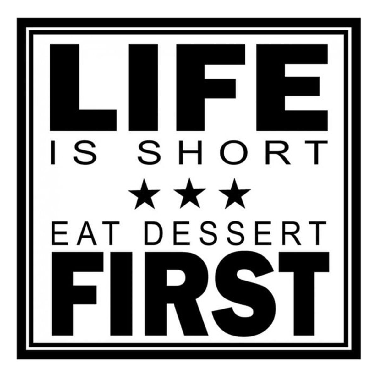 GENERICO - Decomural Eat Dessert First Kitchen WS-16017