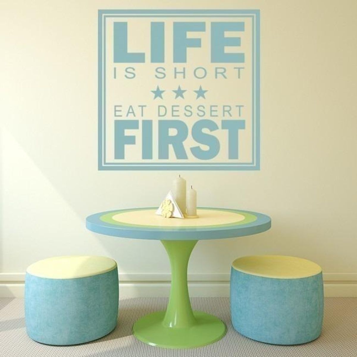 GENERICO - Decomural Eat Dessert First Kitchen WS-16017