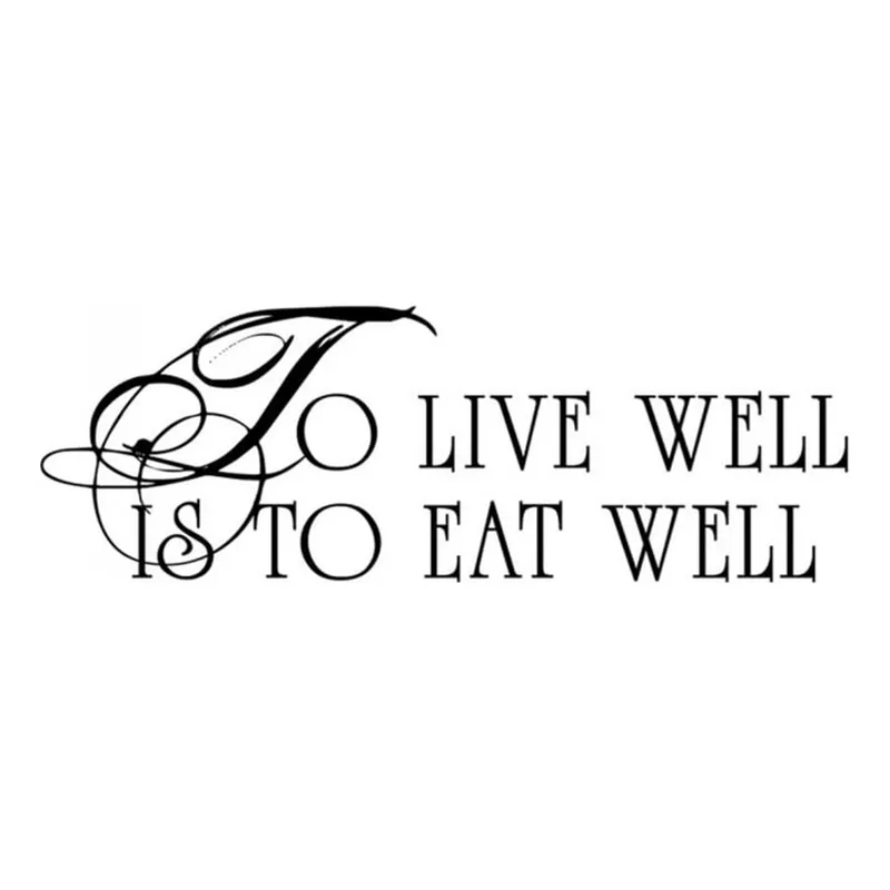 GENERICO - Decomural To Live Well Is To Eat Well Kitchen WS-16019