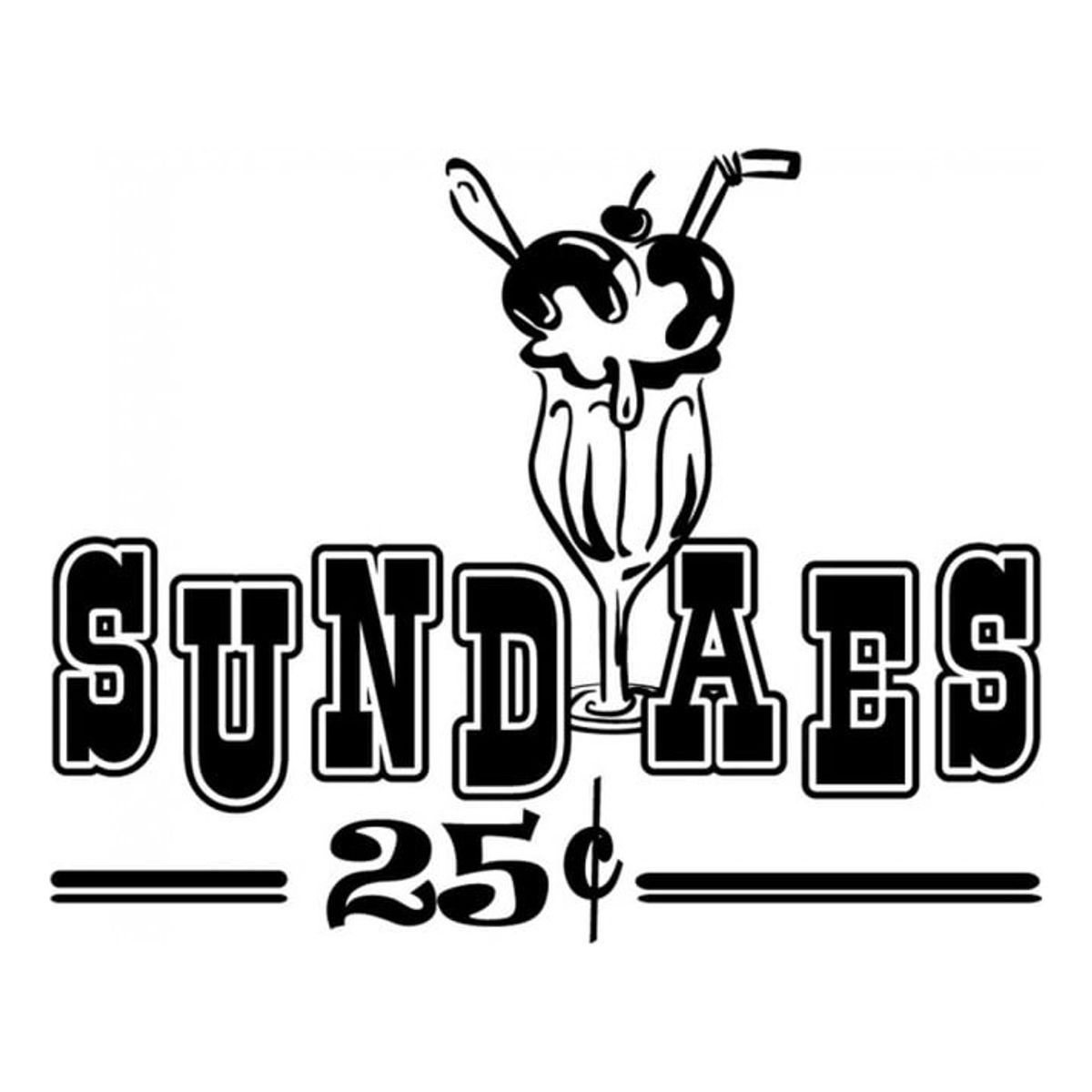 GENERICO - Decomural Ice Cream Sundaes Kitchen WS-16028