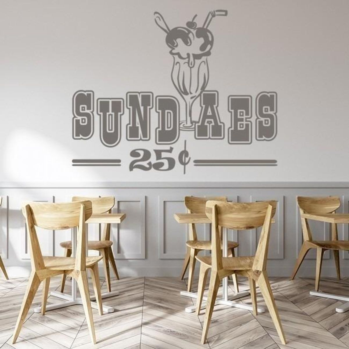 GENERICO - Decomural Ice Cream Sundaes Kitchen WS-16028