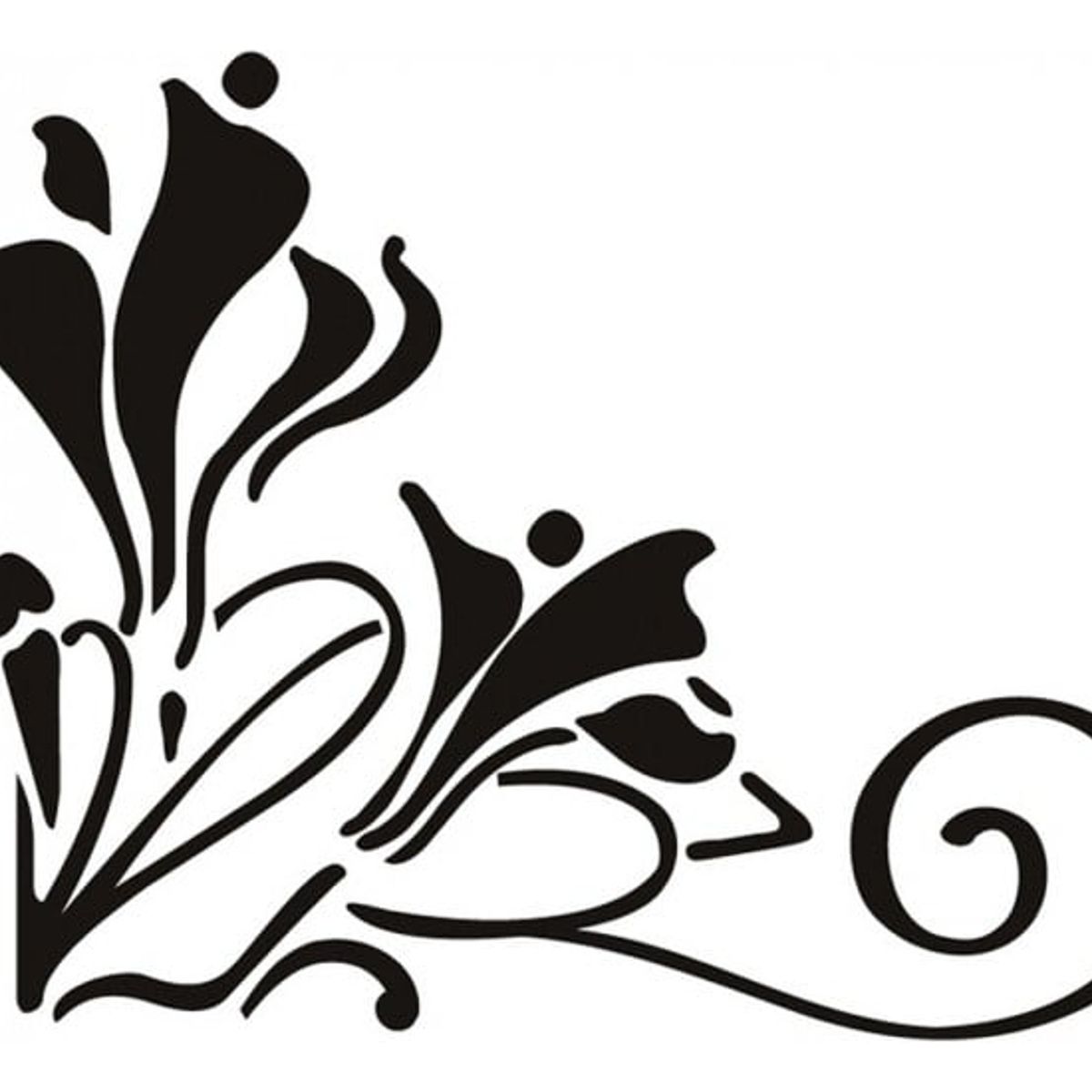 GENERICO - Decomural Tulip Flower Corner WS-16049