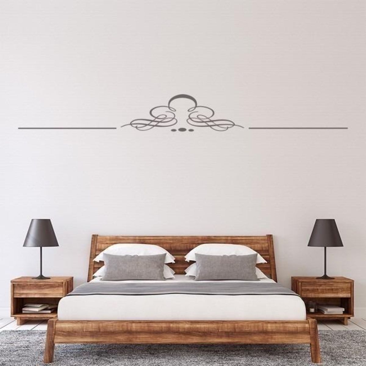 GENERICO - Decomural Swirl Line Border Decorative Headboard WS-16053