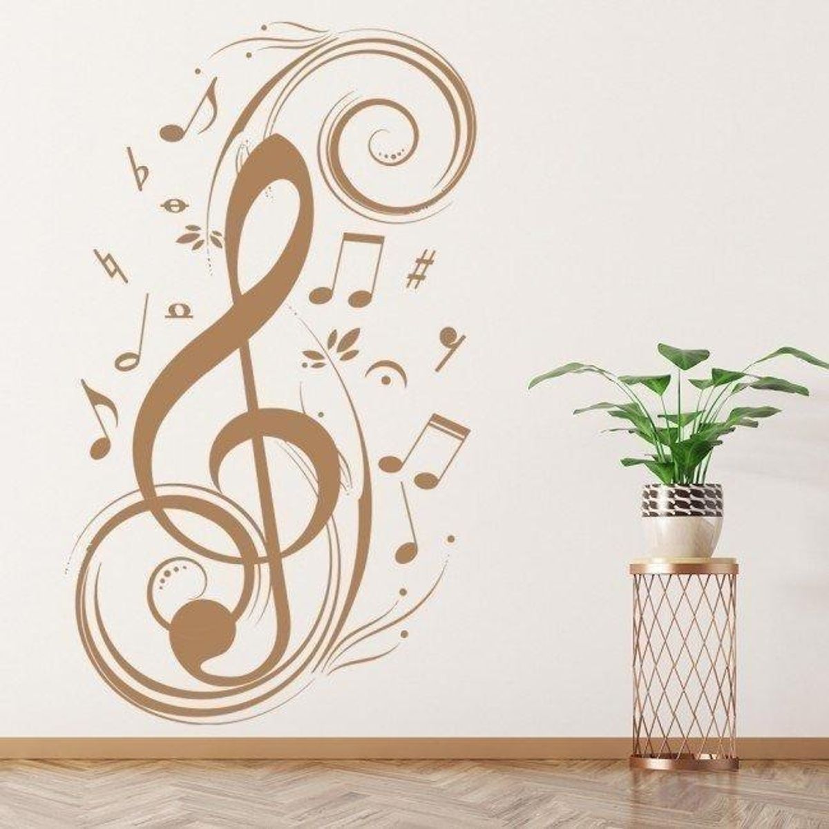 GENERICO - Decomural Treble Clef Musical Notes WS-16137