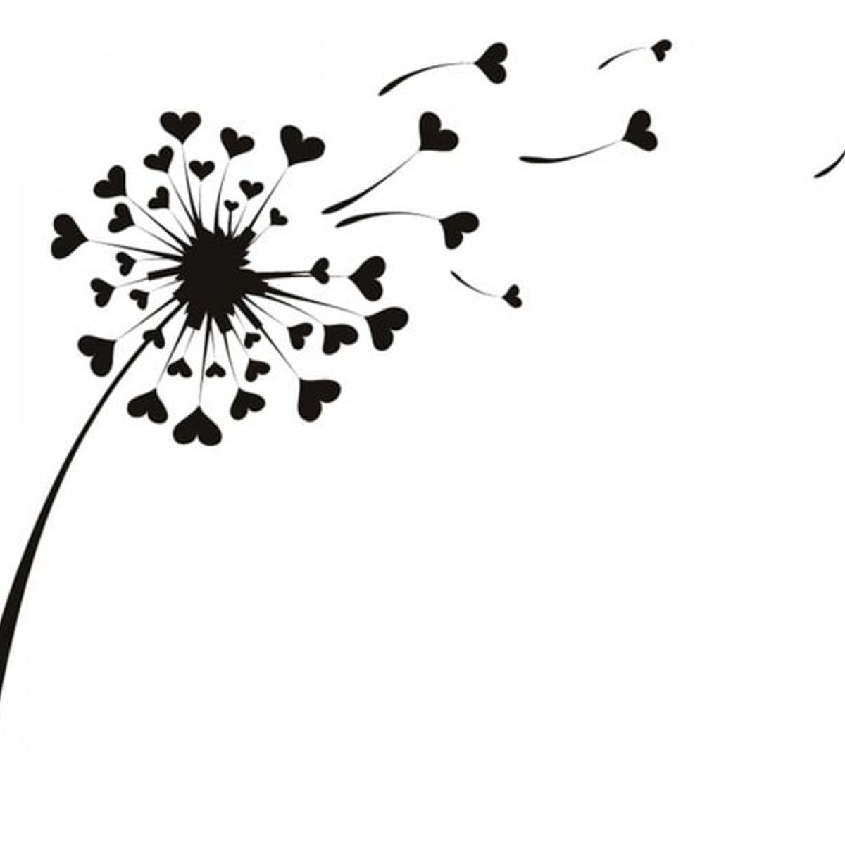 GENERICO - Decomural Love Heart Dandelion WS-16227