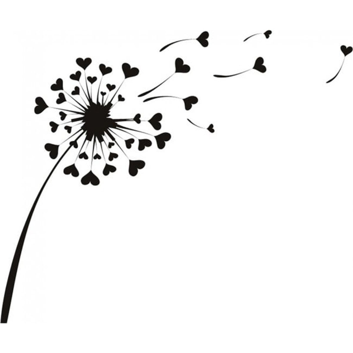 GENERICO - Decomural Love Heart Dandelion WS-16227