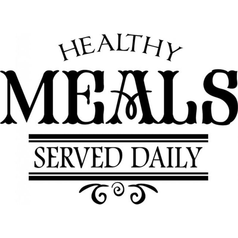 GENERICO - Decomural Healthy Meals Served Daily Kitchen WS-16986