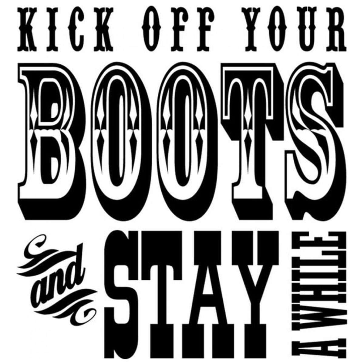 GENERICO - Decomural Kick Off Your Boots Cowboy WS-16998