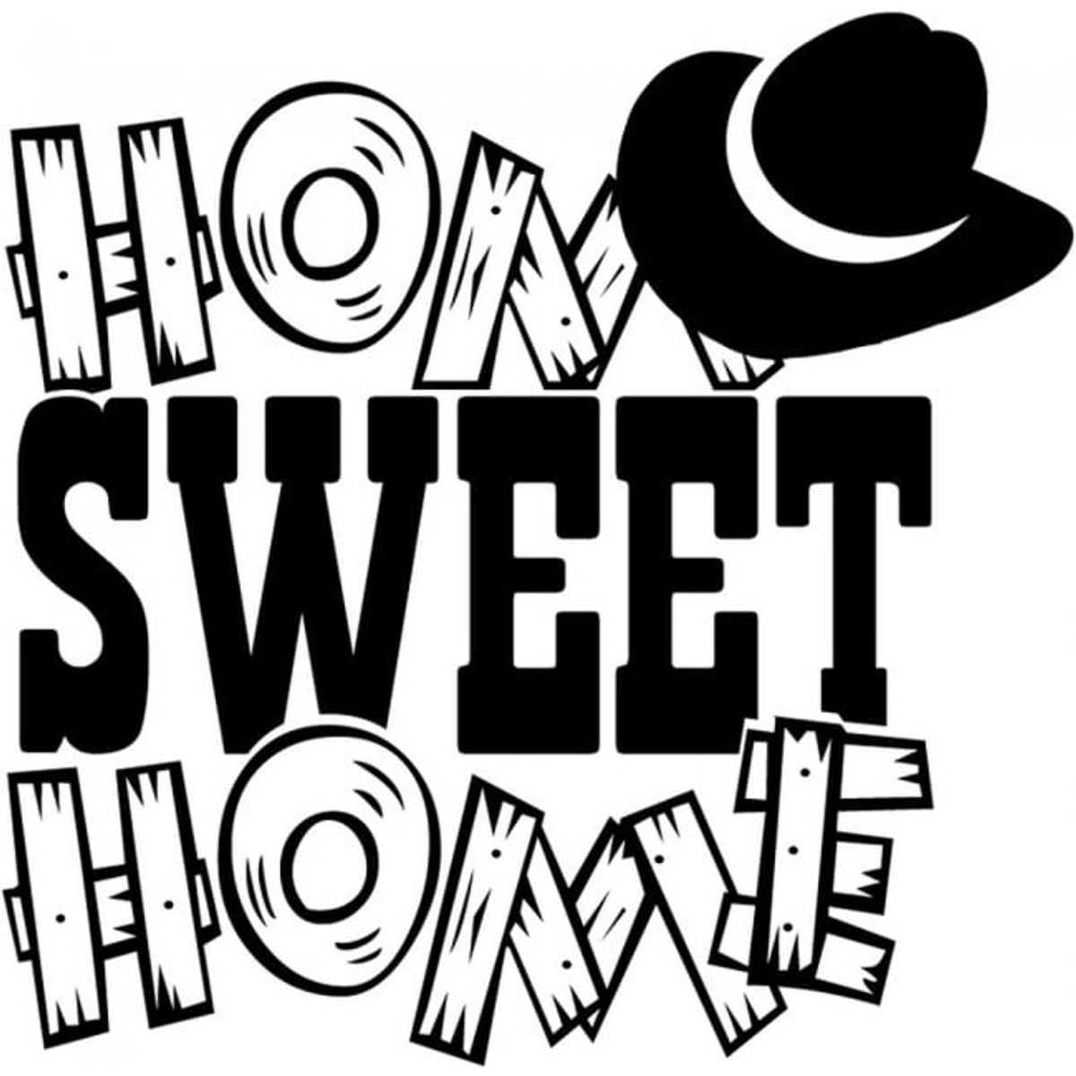 GENERICO - Decomural Home Sweet Home Cowboy WS-17003