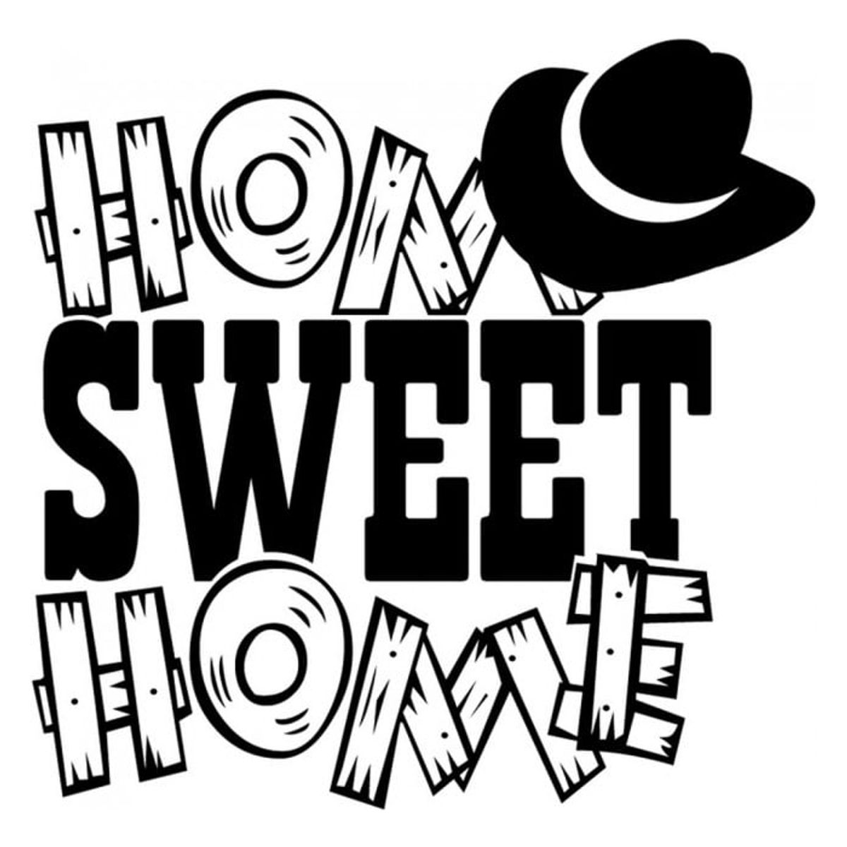 GENERICO - Decomural Home Sweet Home Cowboy WS-17003
