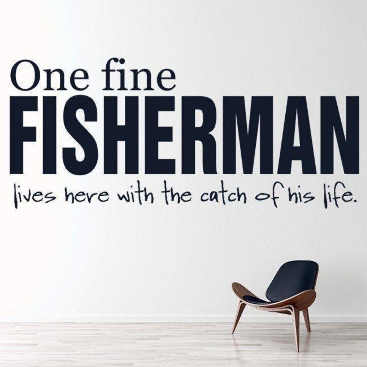 GENERICO - Decomural One Fine Fisherman Fishing WS-17020